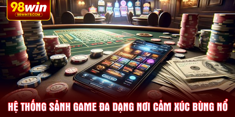 Hệ thống sảnh game đa dạng nơi cảm xúc bùng nổ